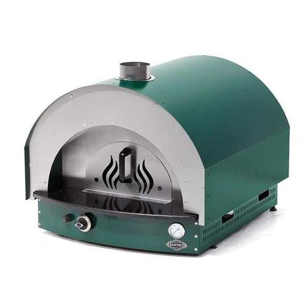 Empero PLF.PLS.D5-G Gazlı Taş Tabanlı Pizza Fırını, Yeşil, 60x60 cm