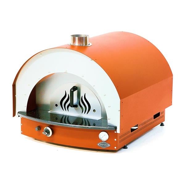 Empero PLF.PLS.D5-W-O Odunlu Taş Tabanlı Pizza Fırını, Turuncu, 60x60 cm