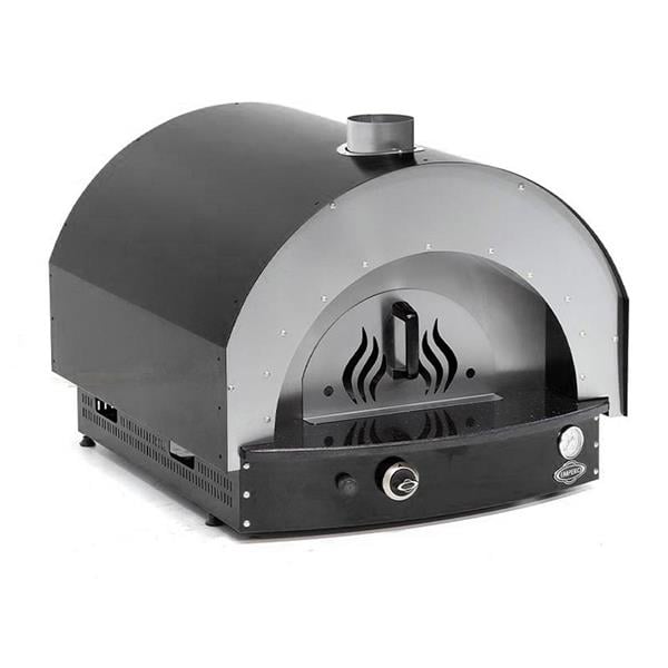 Empero PLF.PLS.D5-W-B Odunlu Taş Tabanlı Pizza Fırını, Siyah, 60x60 cm