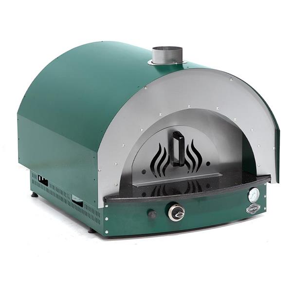 Empero PLF.PLS.D5-G Gazlı Taş Tabanlı Pizza Fırını, Yeşil, 60x60 cm