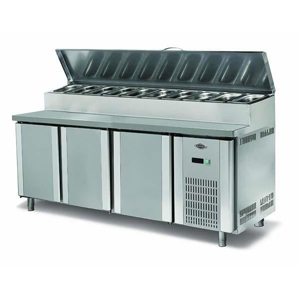 Empero EMP.200.70.01-PS Pizza ve Salata Hazırlık Buzdolabı, 3 Kapılı, 200x70x85/105