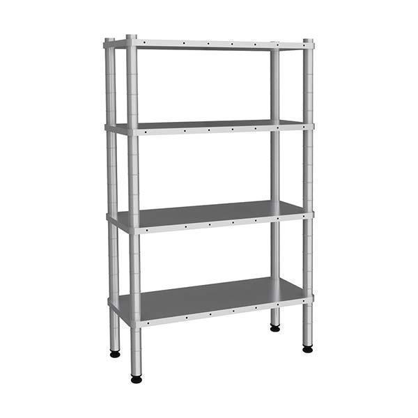 Empero EMP.D.3.3676-18-4 Düz Raf, 4 Katlı, Inox 304, 36x76x180 cm