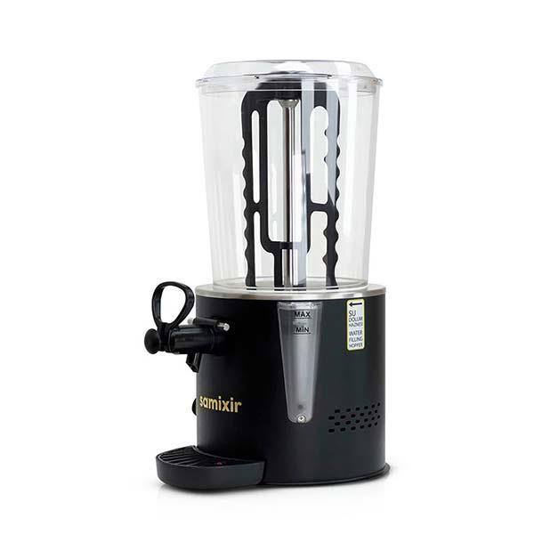 Samixir SC10.B Panoramik Sıcak İçecek Dispenseri, 10 Litre, Karıştırıcılı, Siyah