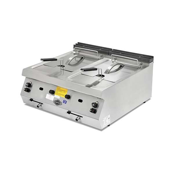 Empero EMP.PLS.7FG020-S Fritöz, Gazlı, Set Üstü, 12+12 Litre, 80x73x30 cm