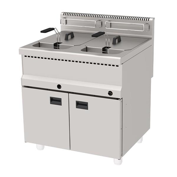 Atalay AGF-870 Tek Hazneli Dolaplı Gazlı Fritöz, 2x22 L-40x70x85
