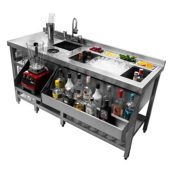 Ydg KTLY160 Paslanmaz Koktely Tezgahı, 160x70x85, Inox 304