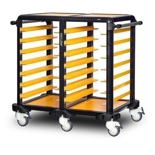 Gastrolley İkili Servis Tepsi Arabası 75 (Etrafı Açık) 27x36