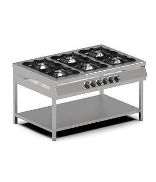 Pimak MX-3A, Taban Raflı Ocak, 3 Gözlü, Gazlı, 150x65x85