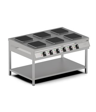 Pimak MX27-6, Taban Raflı Ocak, Elektrikli, 6 Gözlü, 150x100x85