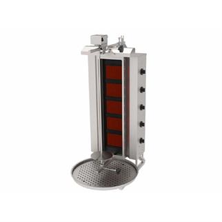 Atalay ADGC-5U Döner Ocağı, 5 Cam Radyanlı, Üstten Motorlu, Gazlı