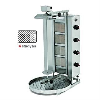 Empero EMP.DN.221 Döner Ocağı, Üstten Motorlu, Gazlı, 4 Radyanlı
