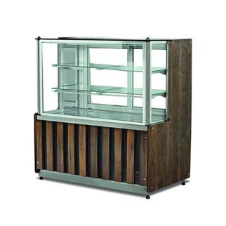 Empero EMP.MZ.100.A.DC Et ve Meze Vitrini, Merkür Model, Ahşap Dekorlu, 100x75x135 cm