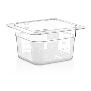 World Plas WP-16100 1/6 100 Polikarbon Gastronom Küvet, 48 Adet