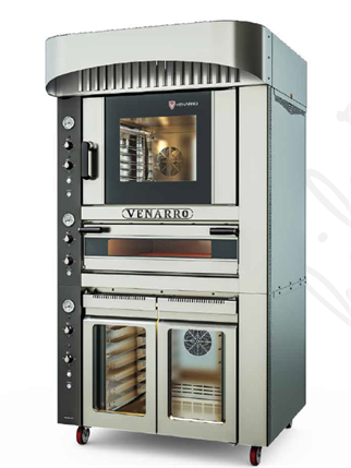 Venarro Bıfur Kombine Fırın + Davlumbaz + Mayalandırma Set 40x60 Tepsi Kapasiteli
