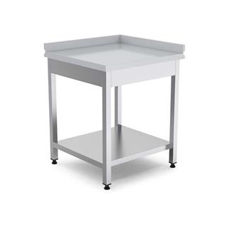 Empero EMP.KKT.6060-L Köşe Tezgahı, Alt Raflı, Sol, Inox 430, 60x60x85 cm