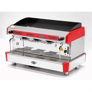 Empero EMP.CPC.3GR-D Capuccino ve Espresso Makinesi, 3 Gruplu, Tam Otomatik, Kırmızı