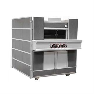 Empero PLF.D1 Gazlı Pide Lahmacun Fırını, Emniyet Ventilli, 100x100 cm