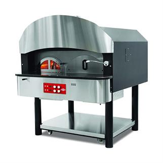 Empero EMP.SPO.05 Gazlı ve Odunlu Döner Tabanlı Pizza Fırını, Ø 30 cm 6 Pizza