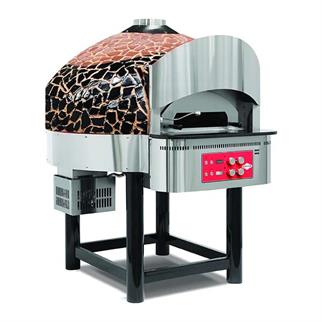 Empero EMP.SPO.04-BB Gazlı Döner Tabanlı Pizza Fırını, Ø 30 cm 6 Pizza, Kahverengi-Siyah