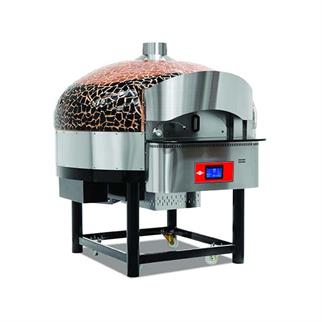 Empero EMP.SPO.02-D-BB Dijital Gazlı Döner Tabanlı Pizza Fırını, Ø 30 cm 9 Pizza, Kahverengi-Siyah