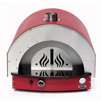 Empero PLF.PLS.D5-R Gazlı Taş Tabanlı Pizza Fırını, Kırmızı, 60x60 cm