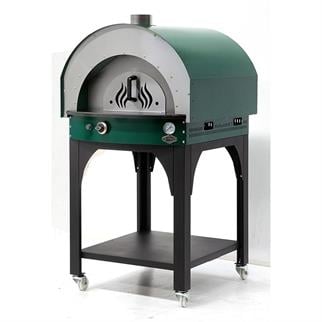 Empero PLF.PLS.D5-G Gazlı Taş Tabanlı Pizza Fırını, Yeşil, 60x60 cm