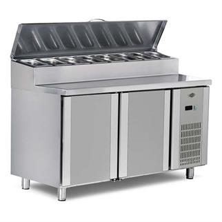 Empero EMP.150.70.01-PS Pizza ve Salata Hazırlık Buzdolabı, 2 Kapılı, 150x70x85/105