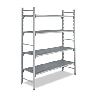 Empero EMP.4097-18-D Polipropilen Raf, Delikli Tablalı, 97x40x180 cm
