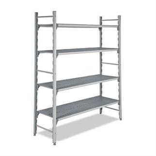 Empero EMP.4097-18-D Polipropilen Raf, Delikli Tablalı, 97x40x180 cm