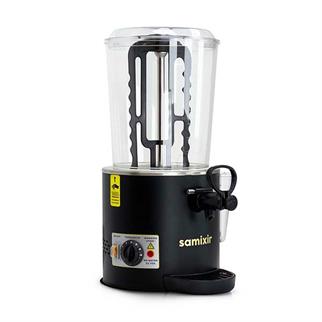Samixir SC10.B Panoramik Sıcak İçecek Dispenseri, 10 Litre, Karıştırıcılı, Siyah