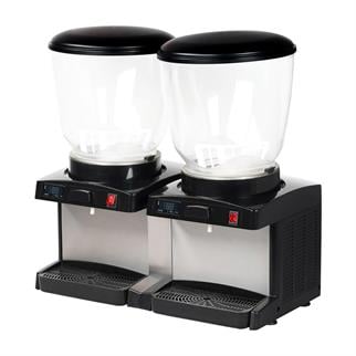 Omake Karıştırıcılı Dijital İkili Soğuk İçecek Dispenseri, 2x22 L