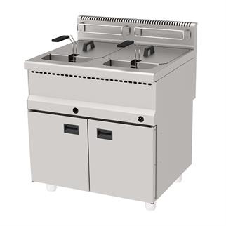 Atalay AGF-870 Tek Hazneli Dolaplı Gazlı Fritöz, 2x22 L-40x70x85