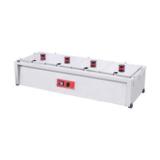Işıkgaz Silverinox BM04 Set Üstü Benmari, 4'lü, Camsız, Elektrikli