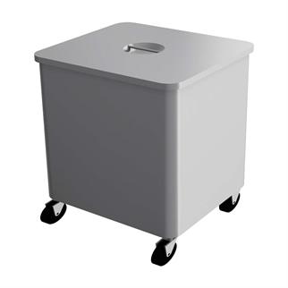 Empero EMP.CK.01 Kare Çöp Arabası, Pres Baskı, Inox 304