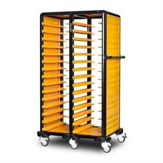 Gastrolley İkili Servis Tepsi Arabası 150 (2 Yanı Kapalı) 27x36