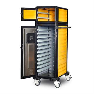 Gastrolley Tekli Hastane Tepsi Arabası 100-25 (Isıtmalı + Nötr) 36x46