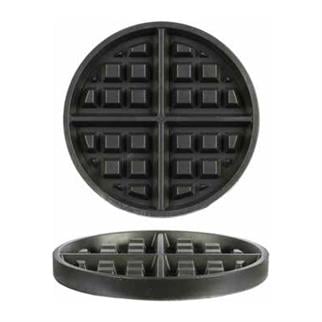 Omake Yuvarlak Amerikan Waffle Makinesi Kalıbı, 190x190x40 mm