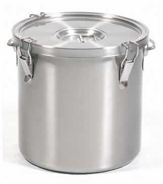 Kayalar 10 Litre Yemek Taşıma Kabı, Tabansız, 304 Kalite, Klipsli, Kapaklı