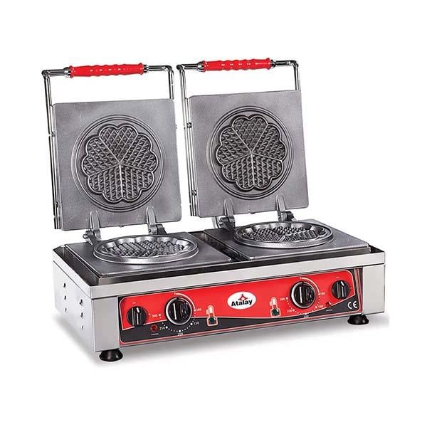 Atalay AWMC-2402 Çiftli Yonca Waffle Makinesi, Elektrikli