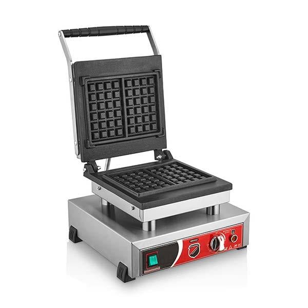 Işıkgaz Silverinox 2147 Waffle Makinesi, Tekli, Kare Model