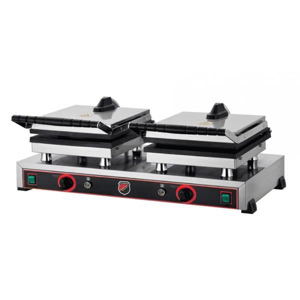 Işıkgaz Silverinox Çiftli Çiçek Waffle 2138
