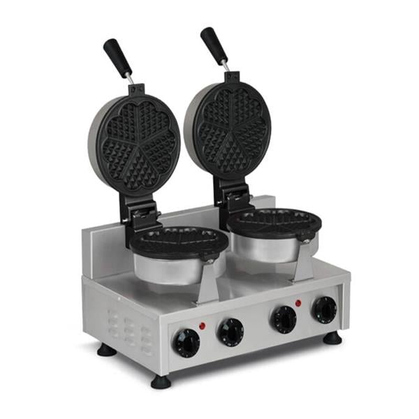 Omake WFL11.E22 Zamanlayıcılı Çiftli Çiçek Waffle Makinesi, Elektrikli