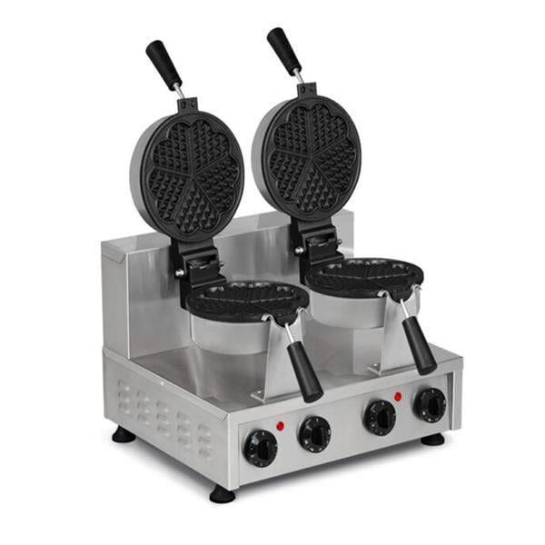 Omake WFL12.E22 Zamanlayıcılı Çiçek Çift Waffle Makinesi, Elektrikli