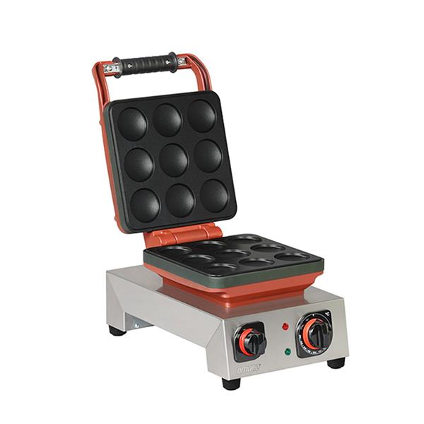 Omake WFL21.E12 Zamanlayıcılı Balls Tekli Waffle Makinesi, Elektrikli