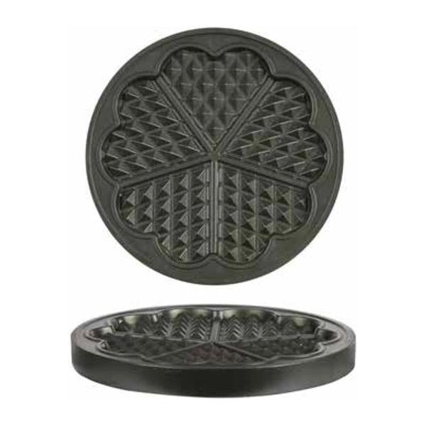 Omake Yuvarlak Çiçek Waffle Makinesi Kalıbı, 190x190x40 mm