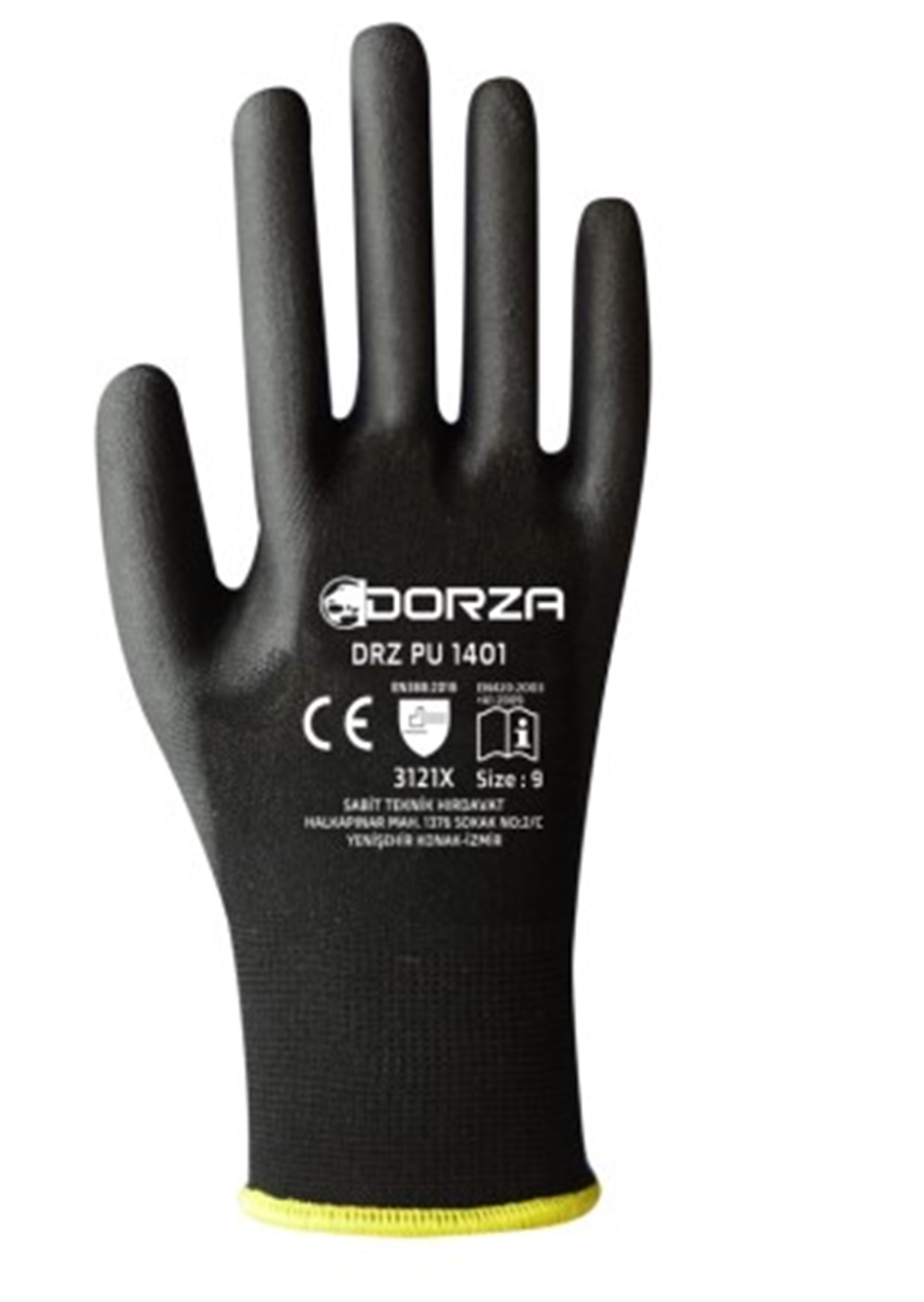 DORZA PU1401 SİYAH ELDİVEN NO:9