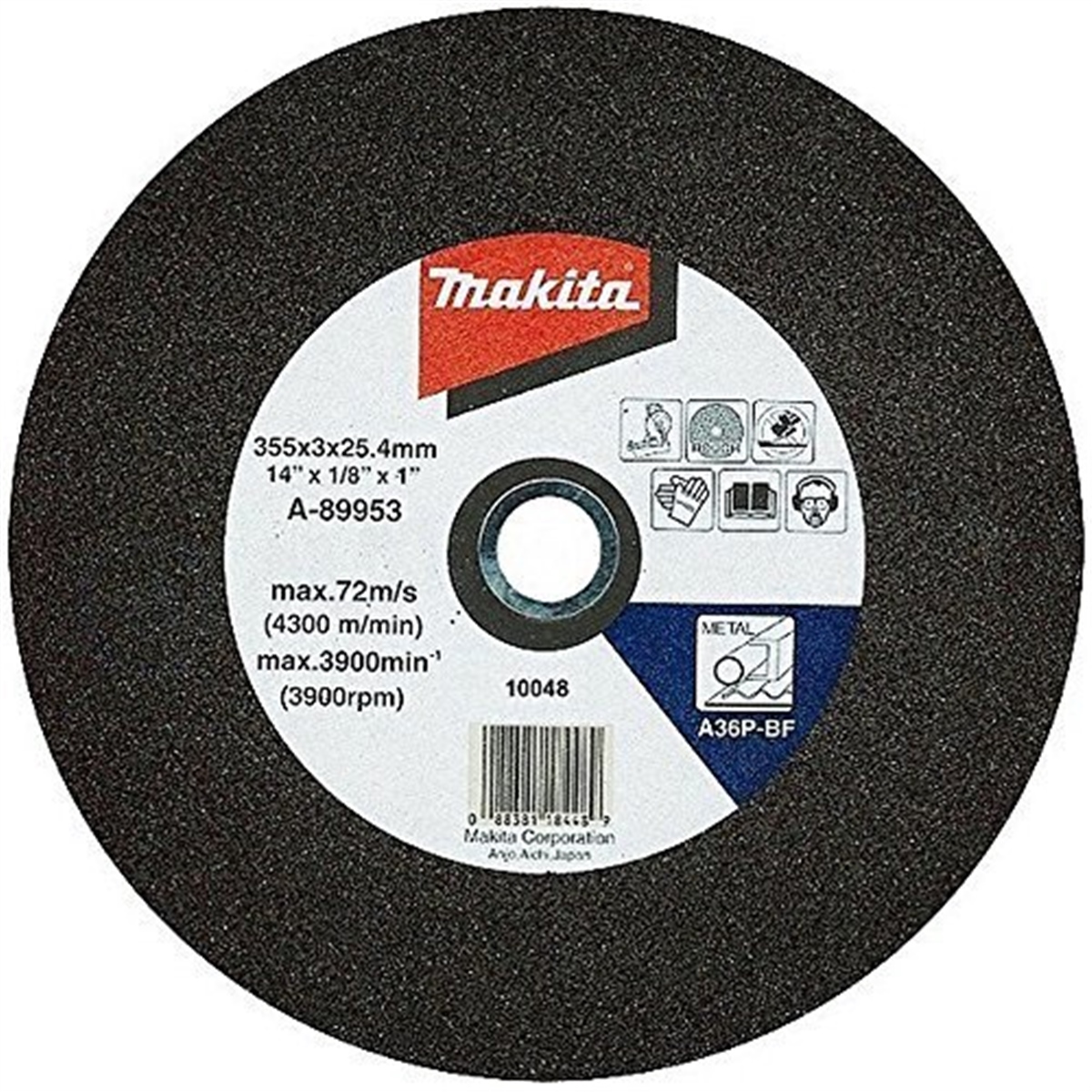 MAKITA  FLEX TAŞI 355X3X25.4mm NO.10 (A-05044)