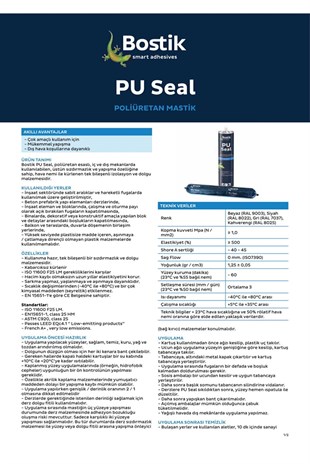 BOSTIK PU SEAL GRİ - 600ML