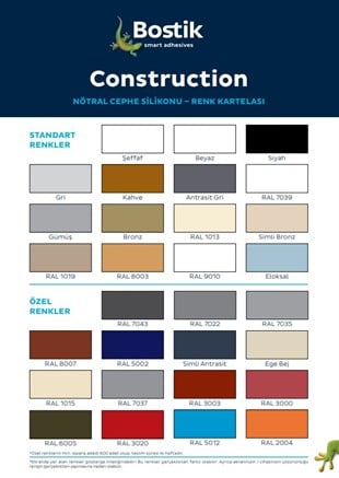 CONSTRUCTION İNŞAAT SİLİKONU ANTRASİT GRİ 310 ML