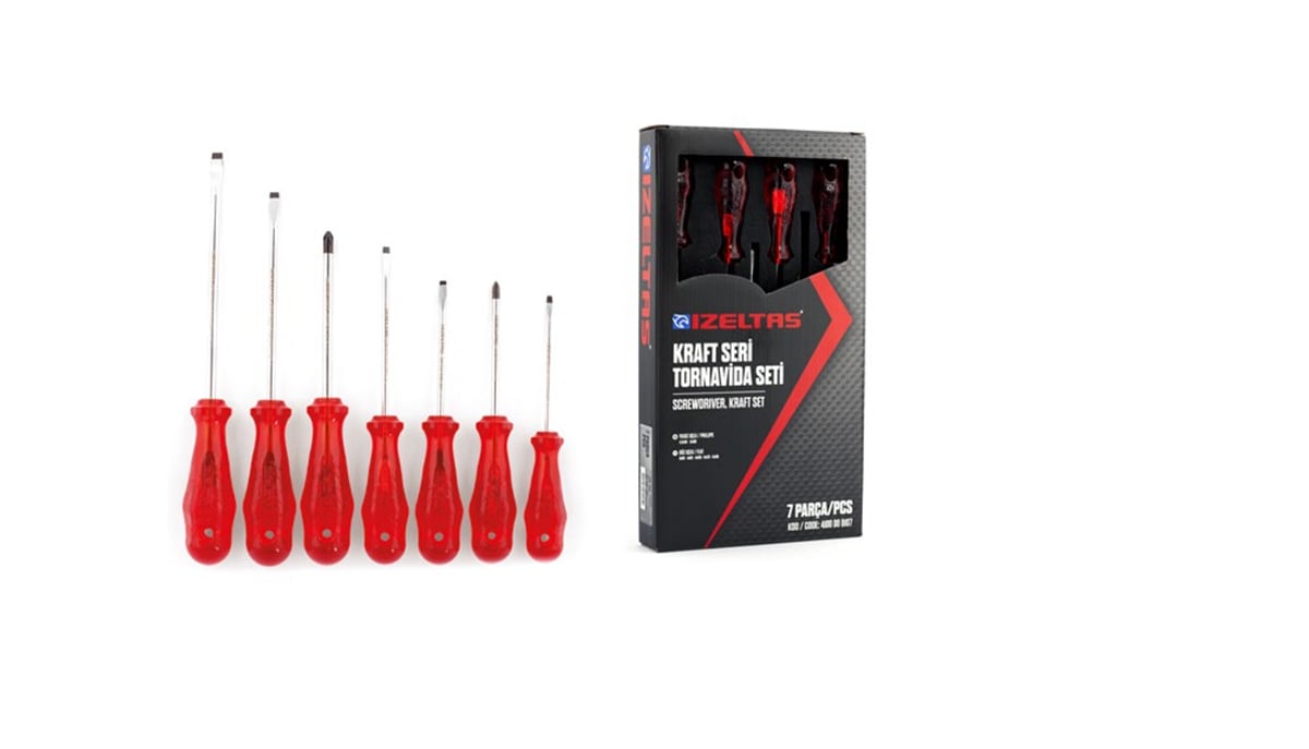 7 parça TORNAVİDA SETİ KRAFT SERİ